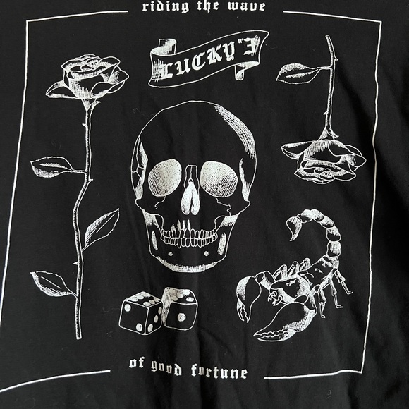 Lucky 3 tshirt size medium/small H&M men’s - Picture 4 of 5